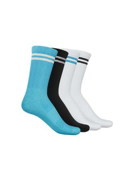 TalkingSox - Unisex Stripes Multi-Color Socks (Pack of 4)