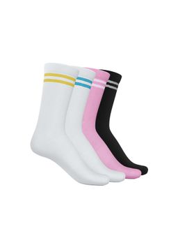 TalkingSox - Bamboo Crew Length Socks Super Soft Smart Seamless Socks (Pack of 4) (Pack of 4)