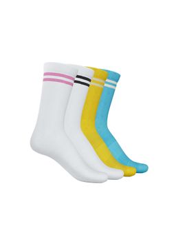 TalkingSox - Bamboo Crew Length Socks Super Soft Smart Seamless Socks (Pack of 4) (Pack of 4)