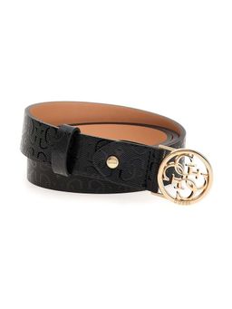 Guess - Women Black Pu Textured Belt