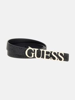 Guess - Women Black Polyester Printed Belt