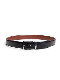 Aldo - Men Black Textured Reversible Belt