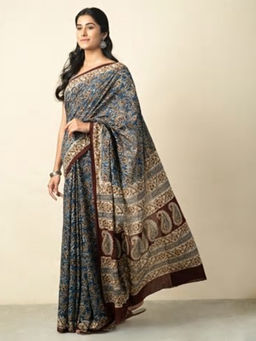 Fabindia - Cotton Kalamkari Print Sari