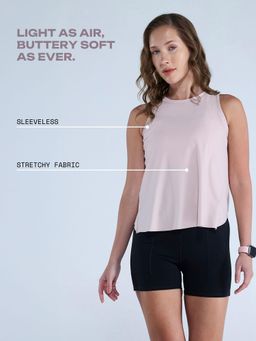 Cava Athleisure - Pink Overlap Tank Top