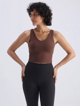 Cava Athleisure - Brown Refine Crop Tank Top