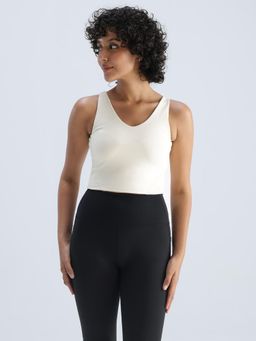Cava Athleisure - Ivory Refine Crop Tank Top