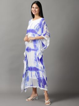 SHOWOFF - Womens Kaftan White Dyed Dress