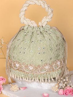AMYRA - Monroe Bucket Bag Pastel Green