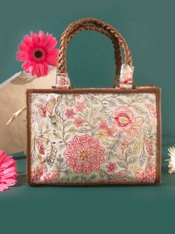 AMYRA - Ivy Floral Embroidered Hand Bag