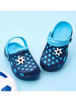 Yellow Bee - Sporty Flair Clogs for Boys-Dark Blue