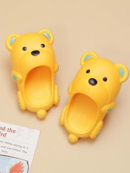 Yellow Bee - Dino Character Flipflop For Boys-Yellow