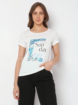 VERO MODA - Women Casual White T-shirt