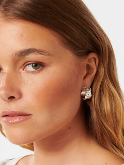 Forever New - Signature Sara Small Organic Hoop Earrings