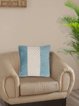 Maspar - Vintage Exotic Heritage Diamond Knot 310 Gsm Handwork Turquoise Medium Cushion Cover