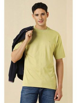 Allen Solly - Green Printed Oversized Fit T-Shirt