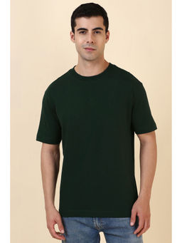 Allen Solly - Green Printed Oversized Fit T-Shirt