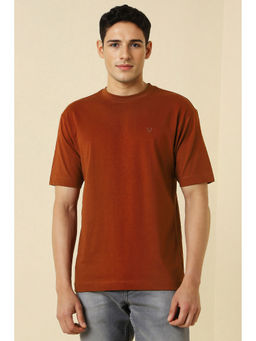 Allen Solly - Brown Printed Oversized Fit T-Shirt