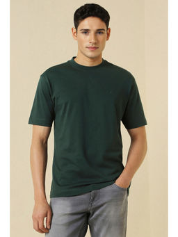 Allen Solly - Green Printed Oversized Fit T-Shirt