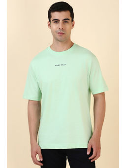 Allen Solly - Green Printed Oversized Fit T-Shirt