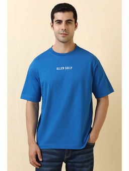 Allen Solly - Blue Printed Oversized Fit T-Shirt