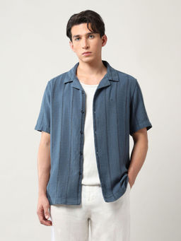 Arrow - Green Stripes Relaxed Fit Shirt