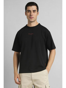 Simon Carter - Black Printed Relaxed Fit T-Shirt