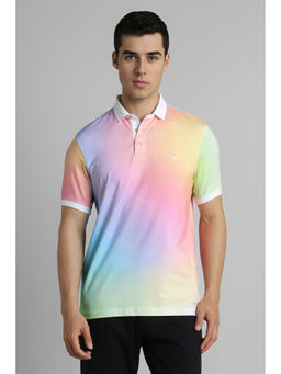 Simon Carter - Multi-Color Ombre Slim Fit Polo T-Shirt
