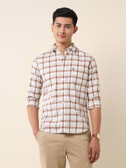 U.S. POLO ASSN. - Yellow Checks Tailored Fit Shirt