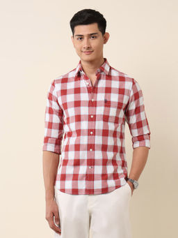 U.S. POLO ASSN. - Red Checks Tailored Fit Shirt