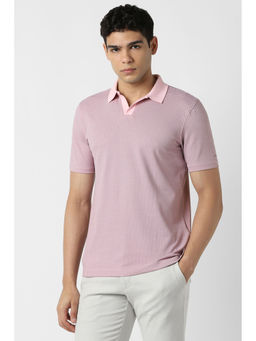 Van Heusen - Pink Printed Regular Fit Polo T-Shirt