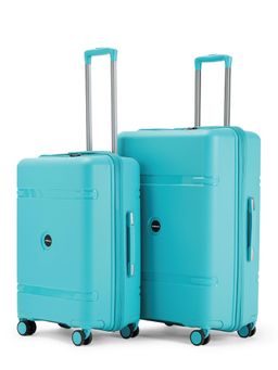 CARRIALL - Drift Blue Hard Sided Set of 2 Medium and Large Trolley Bags Suitcase
