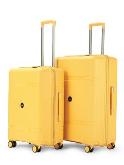 CARRIALL - Drift Yellow Hard Sided Set of 2 Medium and Large Trolley Bags Suitcase
