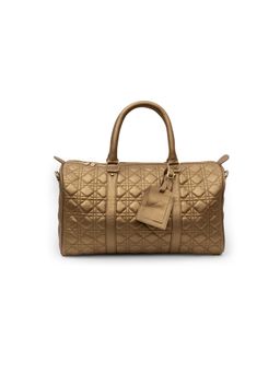 SG By Sonia Gulrajani - Unisex Gold Checks Duffle Bag
