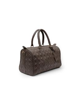 SG By Sonia Gulrajani - Unisex Brown Checks Duffle Bag