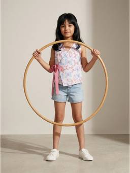 Tales & Stories - Girls Multi-Color Printed Cotton Top