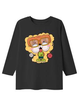 KAVEE - Unisex Black Printed Cotton T-Shirt