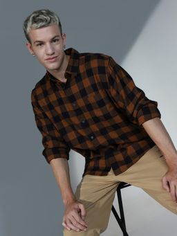 Hubberholme - Classic Oversized Buffalo Checks Cotton Casual Shirt