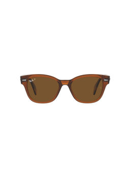 Ray-Ban - Transparent Brown Sunglasses (0RB0880S-Square-Brown Frame-Brown Lens-53: 52 mm)