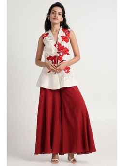 MADDER MUCH - Kubra Co-Ord - Red (Set of 2)