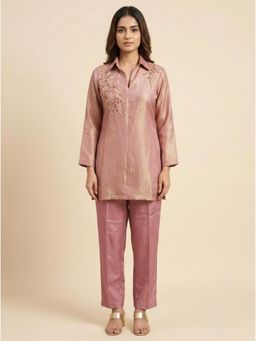 Bcz Style - Rose Gold Elegance Embroidered Co-ord