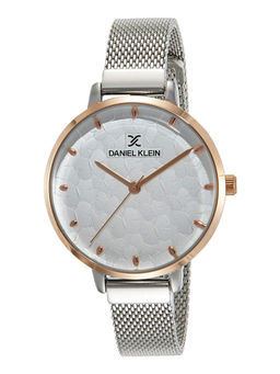 Daniel Klein - Silver Premium Round Dial Analog Watch For Women - DK11637 - 3