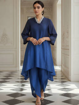 Zolo Label - Blue Ombre Cotton Kurta and Pant