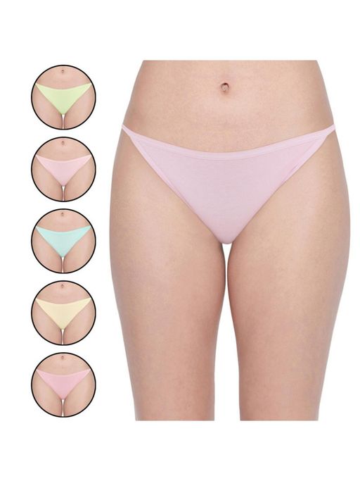 Bodycare Women's Solid Color Cotton Panty in Pack of 6 - Multi-color