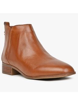 Aldo - Women Zip Rust Casual Boots