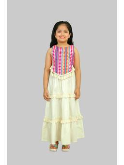 Spunkies - Girls Thread Work Top and Skirt