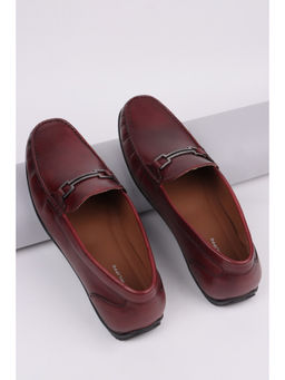 Louis Philippe - Men Maroon Loafers