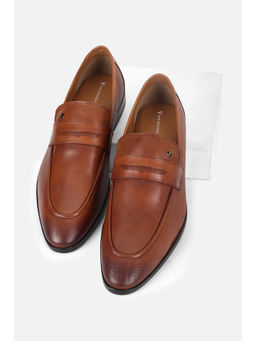 Van Heusen - Men Tan Slip On Loafers