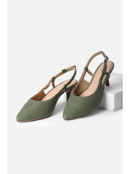 Van Heusen - Women Olive Heeled Mules