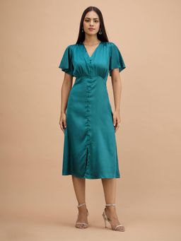 SALT Attire - Milux-Teal Midi Dress