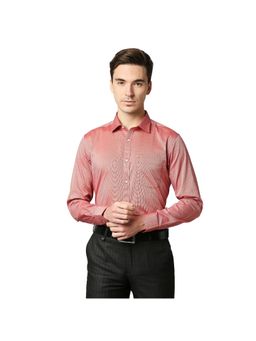 Park Avenue - Medium Orange Solid Formal Shirt